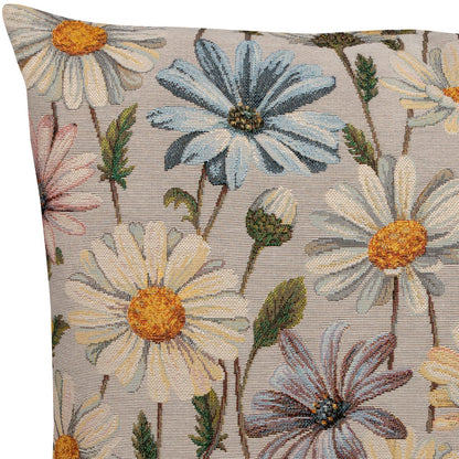 Gobelin Kissenhülle Frühlingsblütenwiese - Elina Flowerfield 40x40 cm
