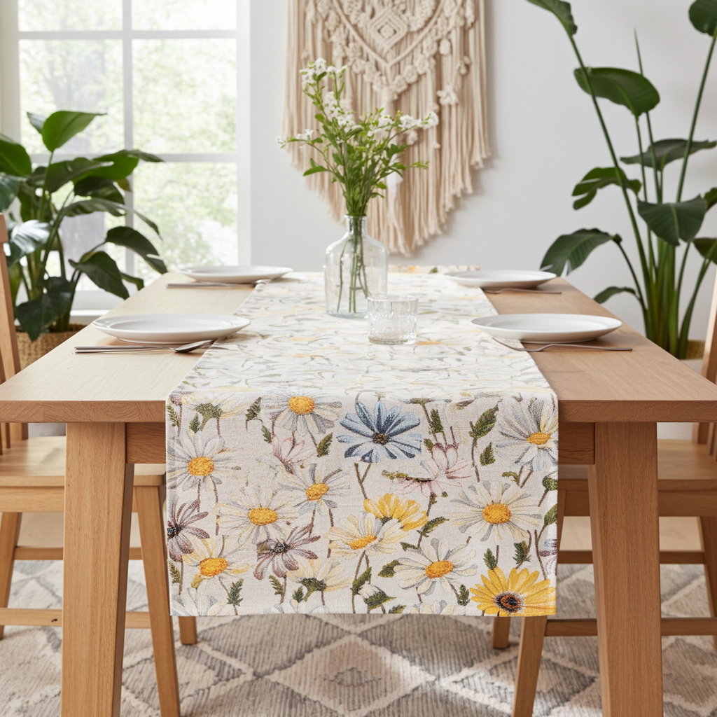 Gobelin Tischband Frühlingsblütenwiese 50x150 cm