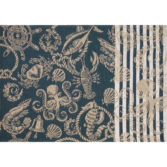 Tischset Petrol Lagune - Nautilus 33x50 cm