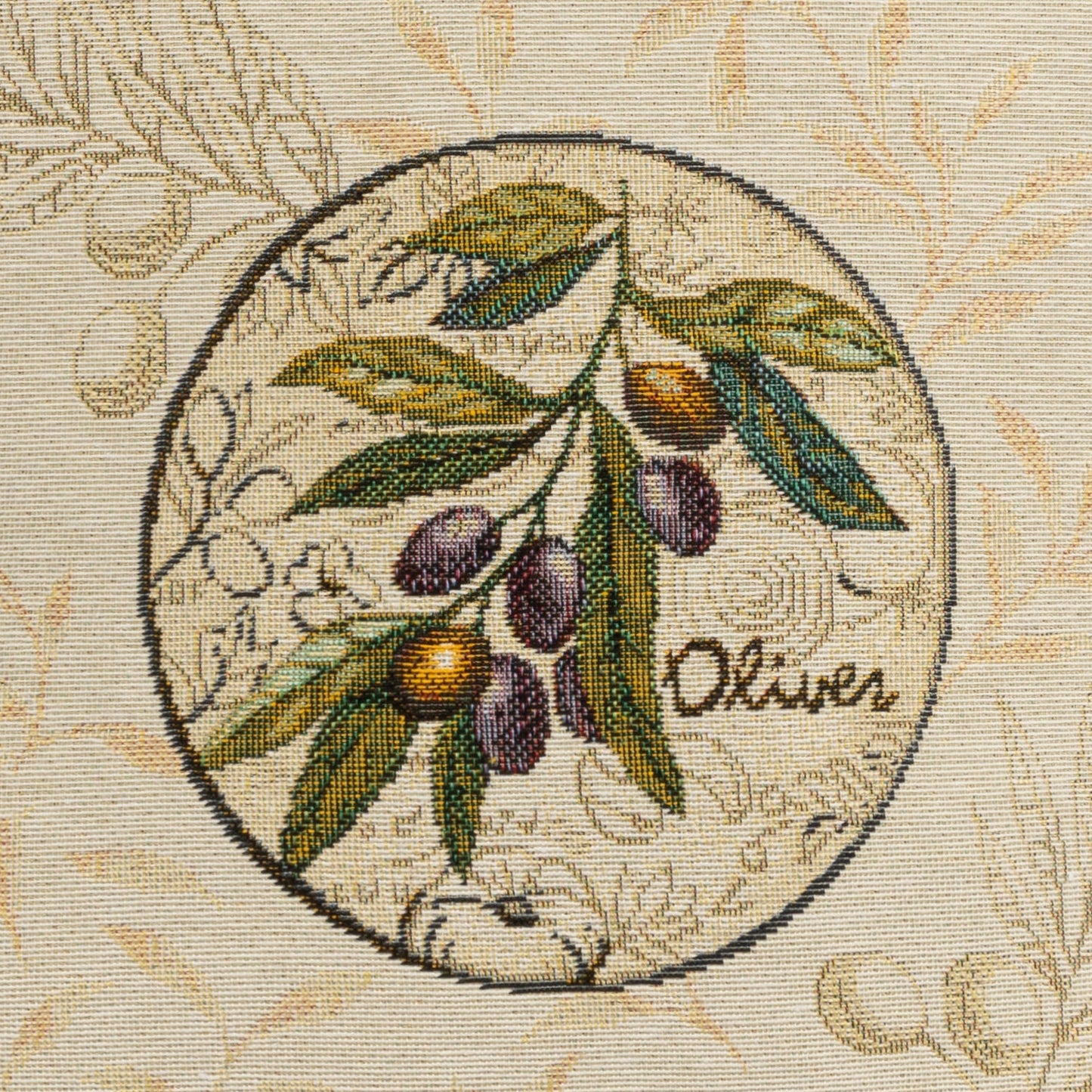 Gobelin Kissenhülle Oliven 45x45 cm