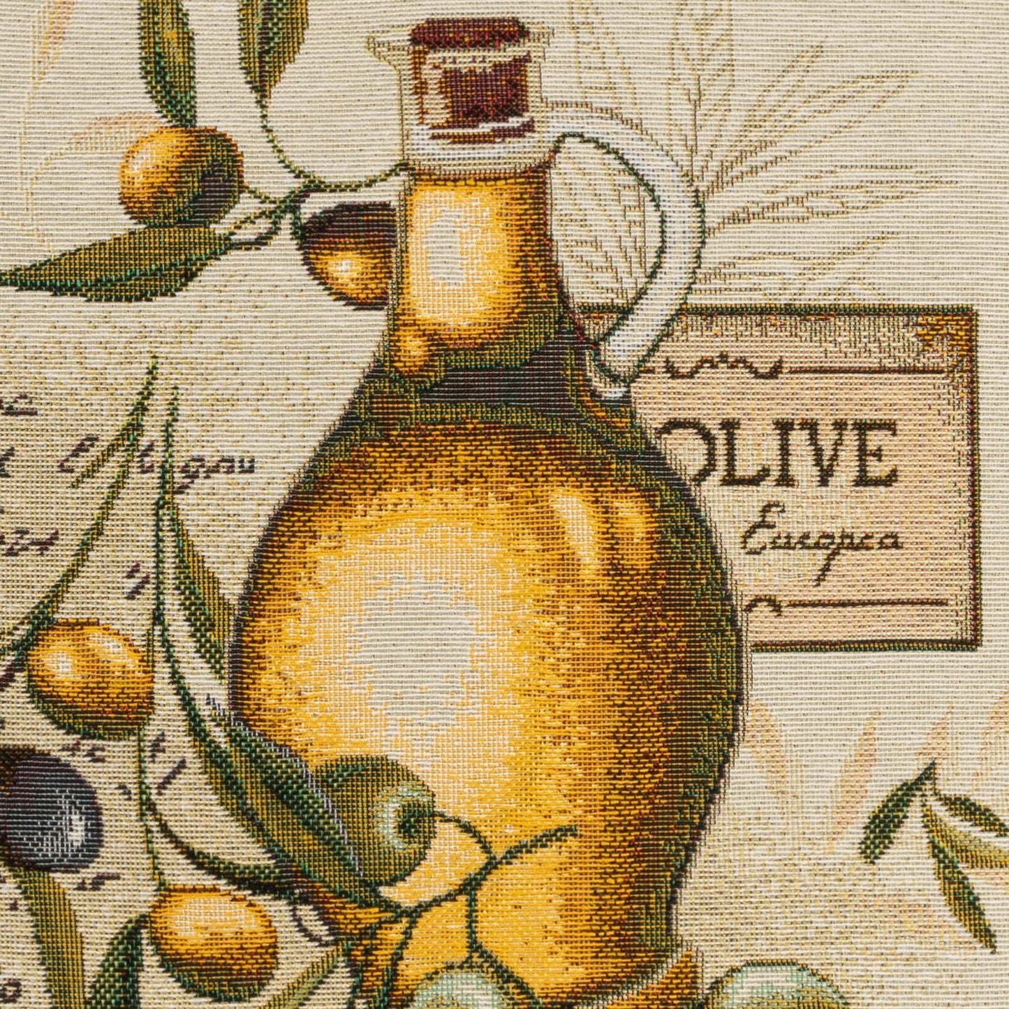 Gobelin Kissenhülle Oliven & Olivenöl 45x45 cm
