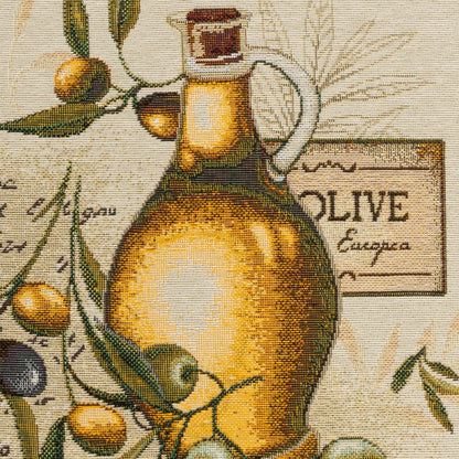 Gobelin Kissenhülle Oliven & Olivenöl 45x45 cm