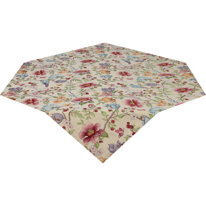 Mitteldecke Vogel im Blütenparadies 85x85 cm