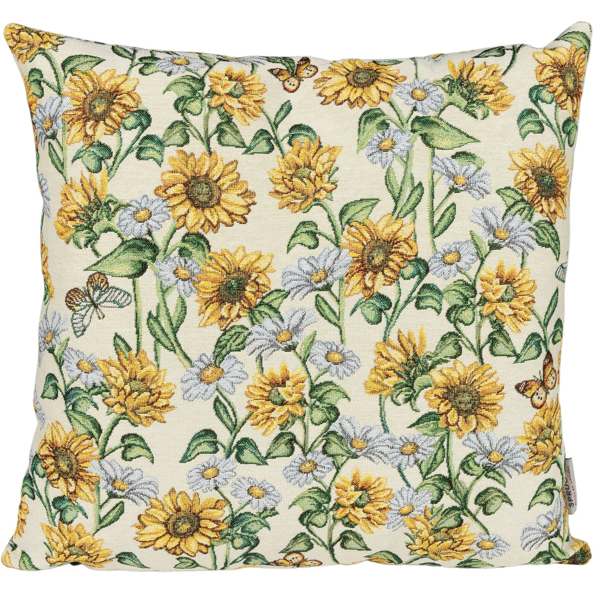 Gobelin Kissenhülle Sonnenblumen Wiese 50x50 cm