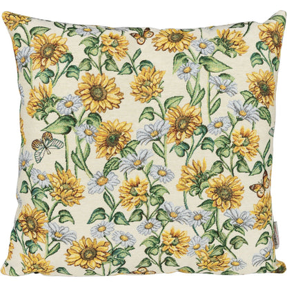 Gobelin Kissenhülle Sonnenblumen Wiese 50x50 cm