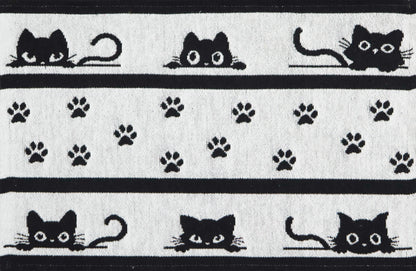 Tischset Jolly Cat 33x50 cm | Schwer & Griffig - Katze Schwarz Weiß süß
