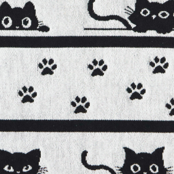 Tischset Jolly Cat 33x50 cm | Schwer & Griffig - Katze Schwarz Weiß süß