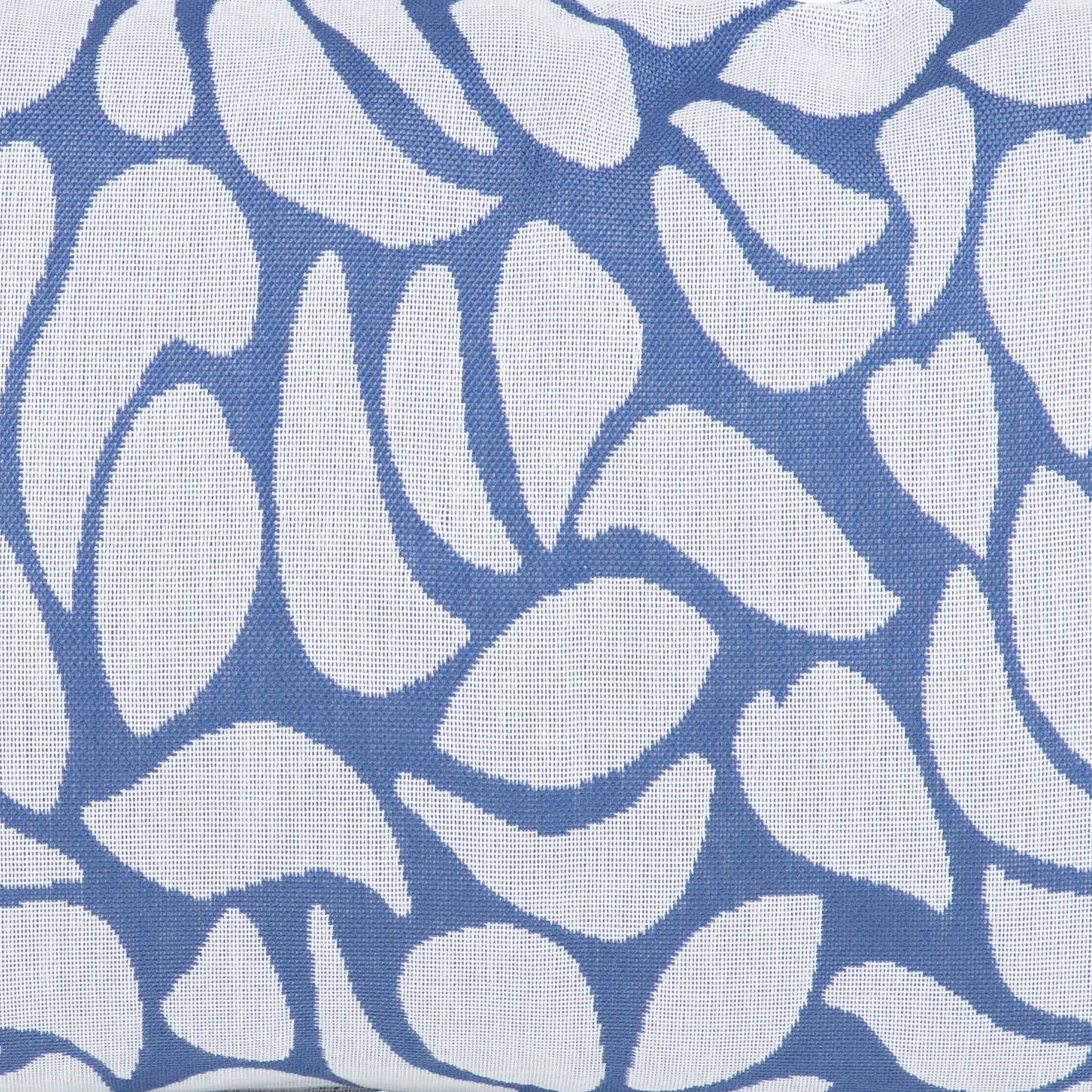 Kissenhülle für den Außenbereich • Wasser- & schmutzabweisend • Mondblumen blau | 30x50 cm