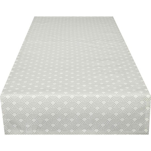 Tischläufer für Terrasse & Balkon • Schadstofffrei nach OEKO-TEX® • Silberbogen | 40x90 cm