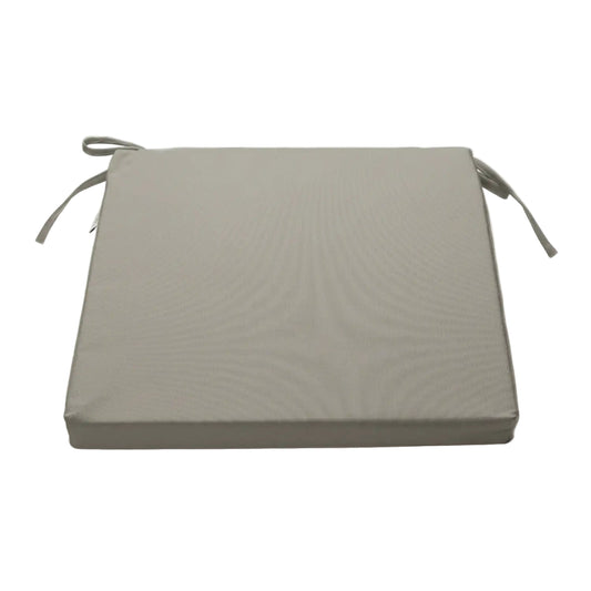 wetterbeständiges Sitzkissen Lea Solid grau 40x40 cm
