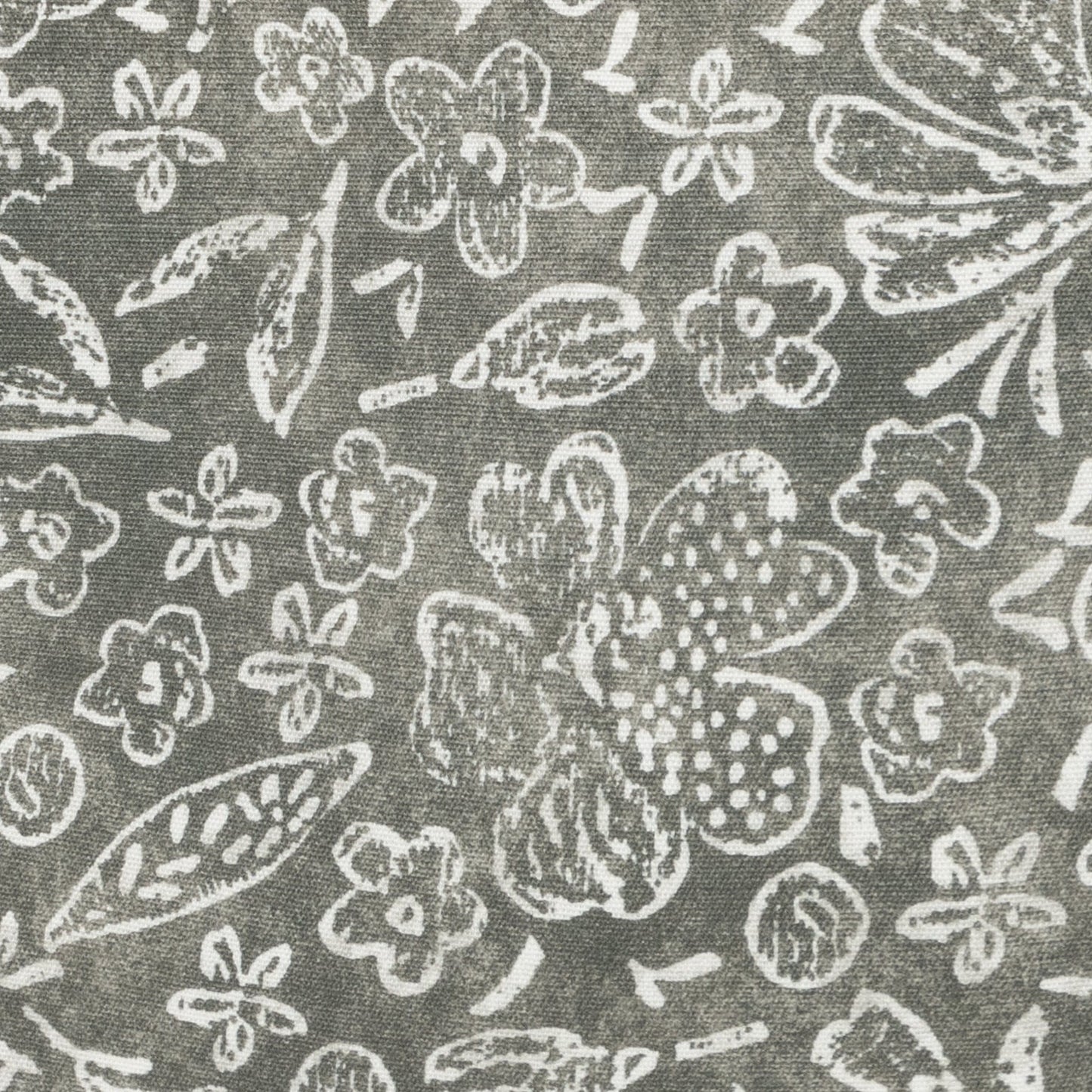 Kissenhülle für den Außenbereich • Abperleffekt & schmutzabweisend • Graphitblüte grau | 50x50 cm