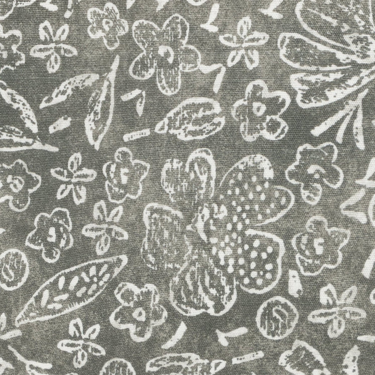 Outdoor Kissenhülle Graphitblüte grau 38x38 cm