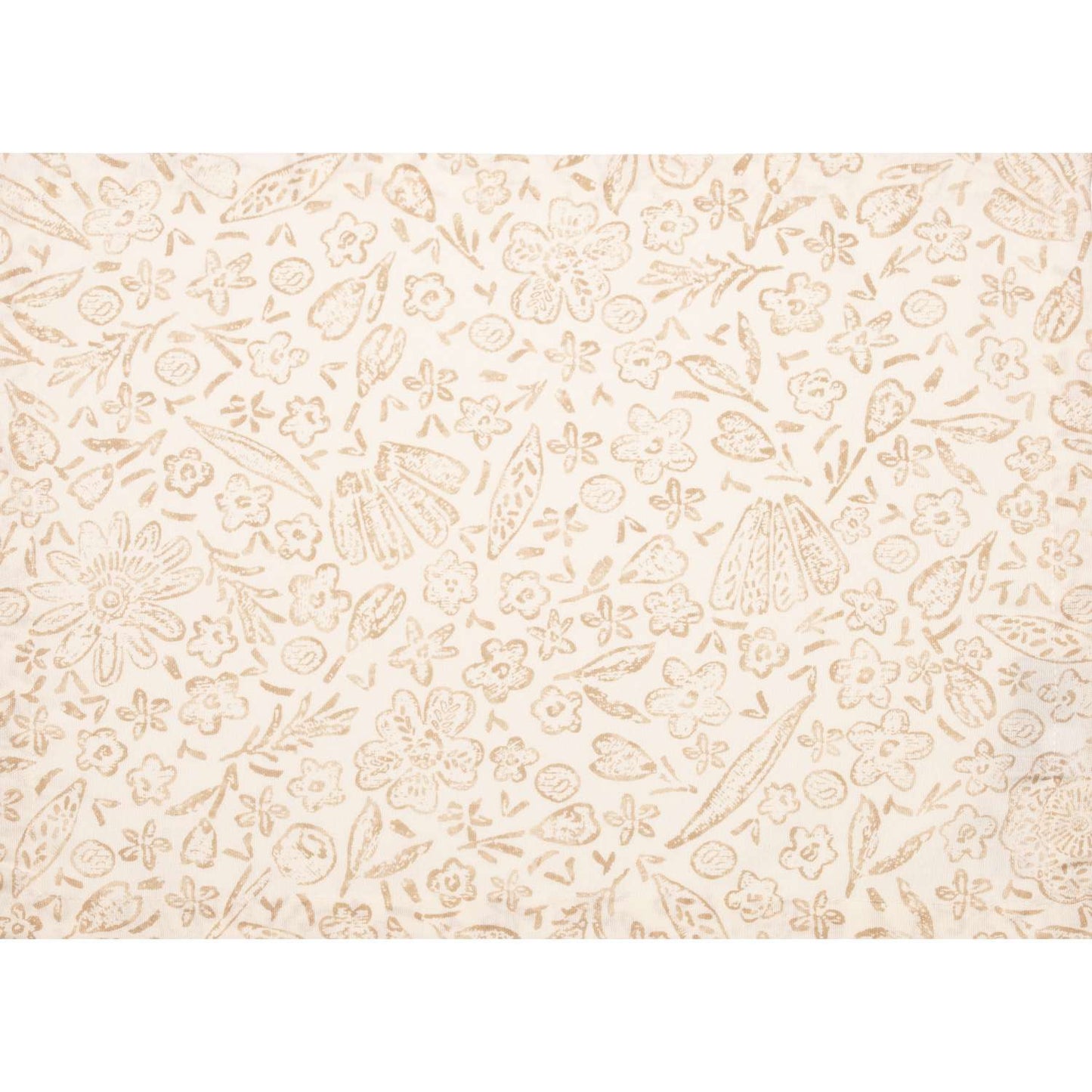 Tischset für den Außenbereich • UV- & wetterbeständig • Graphitblüte beige | 34x47 cm