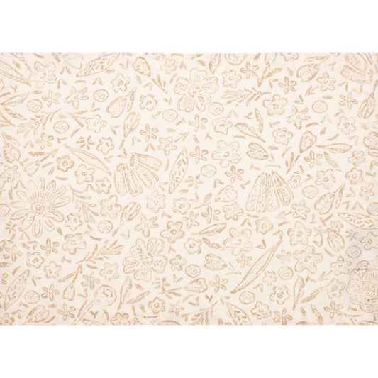 Tischset für den Außenbereich • UV- & wetterbeständig • Graphitblüte beige | 34x47 cm