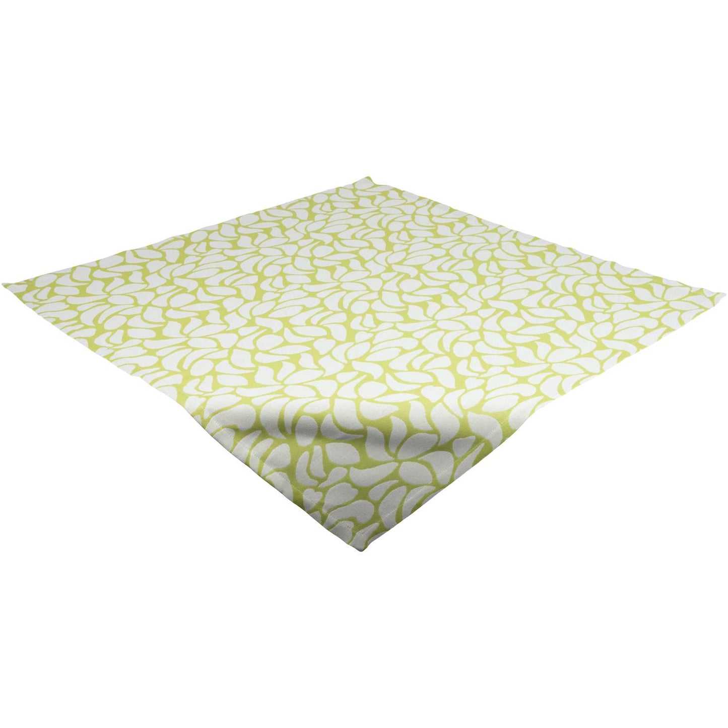 Tischdecke für Terrasse & Balkon • Schadstofffrei nach OEKO-TEX® • Mondblumen grün | 110x110 cm