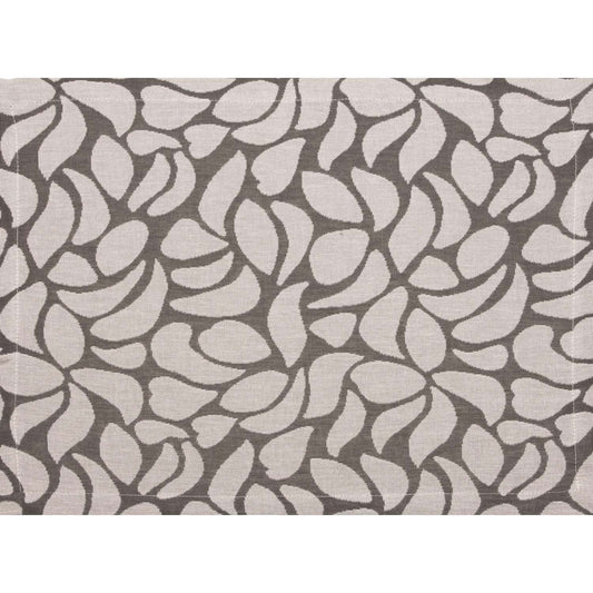 Tischset für den Außenbereich • Schadstofffrei nach OEKO-TEX® • Mondblumen grau | 34x47 cm