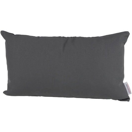 wetterbeständige Kissenhülle Lea Solid anthrazit 30x50 cm
