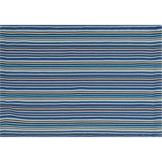 Tischset für den Außenbereich • UV- & wetterbeständig • Sommerstreifen dunkelblau | 34x47 cm