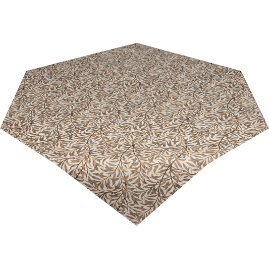 Tischdecke für Terrasse & Balkon • Schadstofffrei nach OEKO-TEX® • Blattwerk braun | 110x110 cm