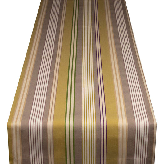 Tischläufer für Terrasse & Balkon • Schadstofffrei nach OEKO-TEX® • Intervall grün | 45x150 cm