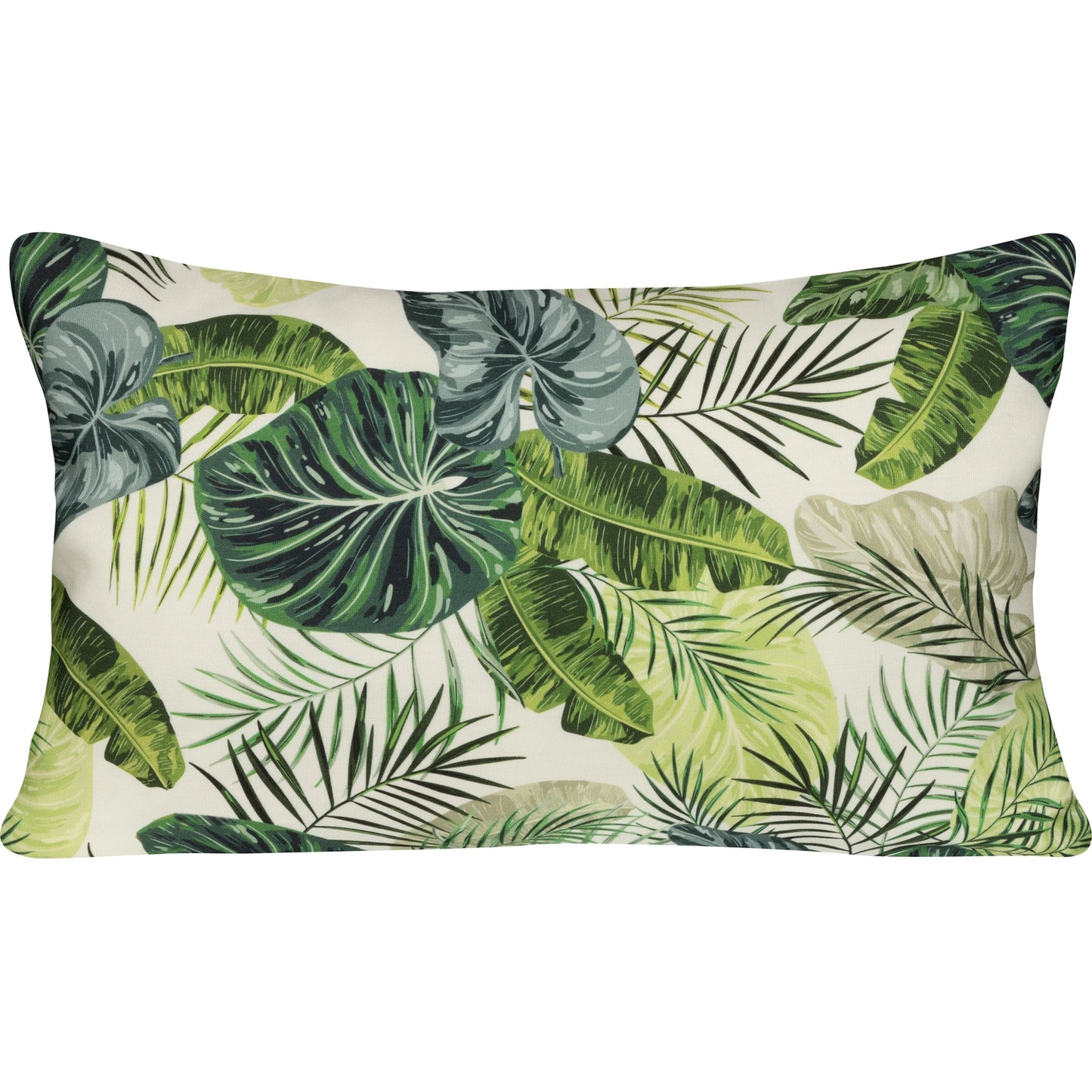 Feingewebe Kissenhülle Palmen Garten 30x50 cm