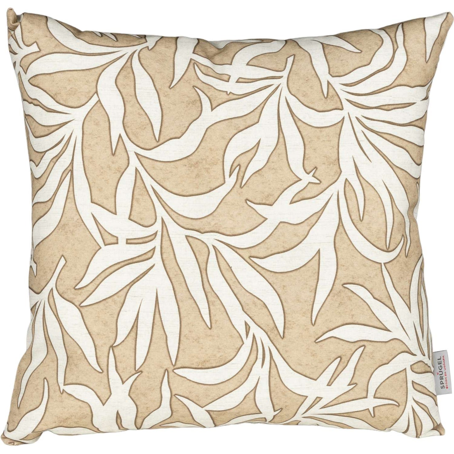 Kissenhülle für den Außenbereich • Schadstofffrei nach OEKO-TEX® • Schattenzug beige | 50x50 cm