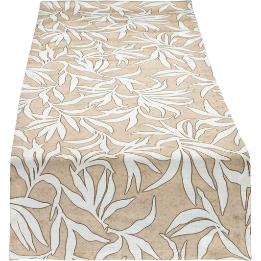Tischläufer für Terrasse & Balkon • Wasser- & schmutzabweisend • Schattenzug beige | 50x150 cm