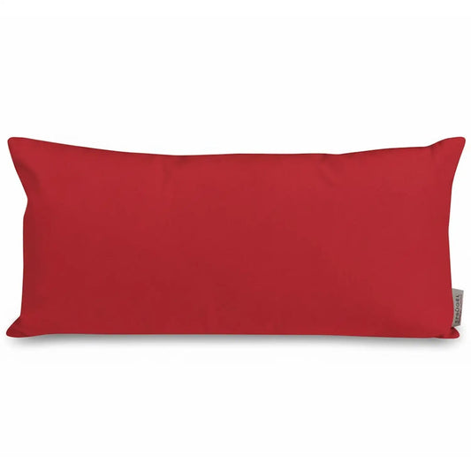 wetterbeständige Kissenhülle Lea Solid rot 30x50 cm