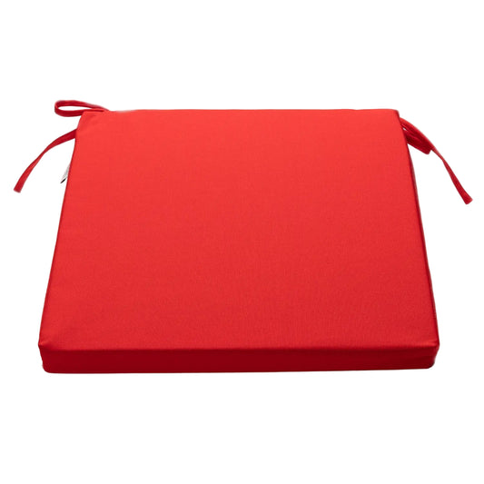 wetterbeständiges Sitzkissen Lea Solid rot 40x40 cm