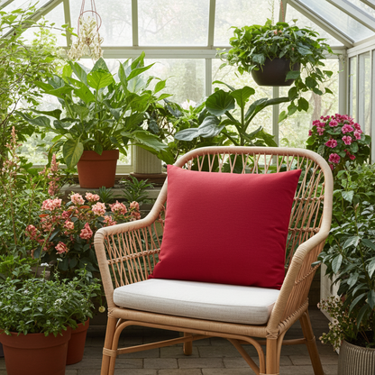 Uni Kissenhülle bordeaux 50x50 cm