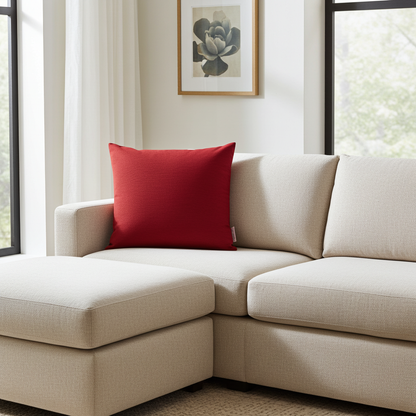 Uni Kissenhülle bordeaux 50x50 cm