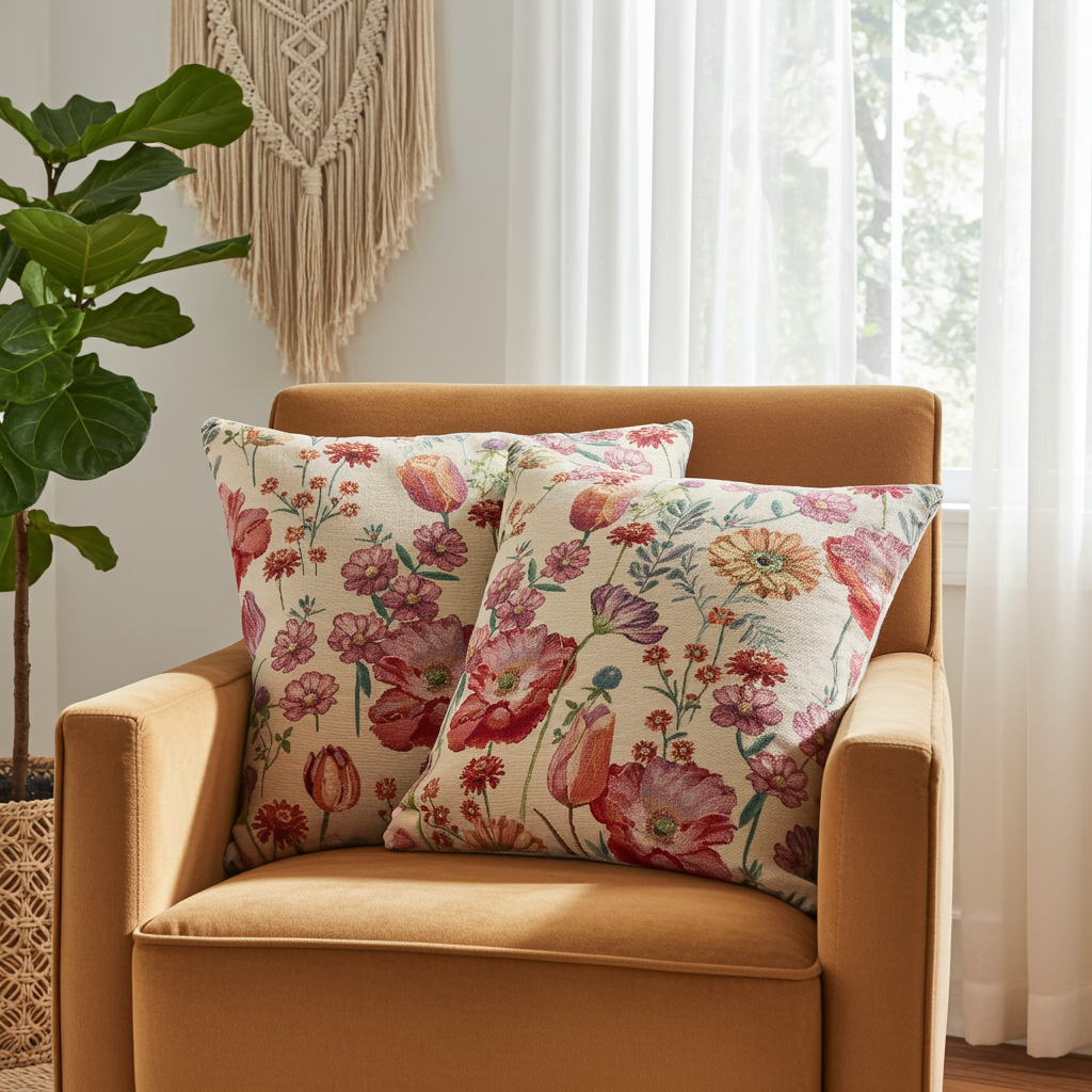 Gobelin Kissenhülle Frühlingserwachen Negrita - Negrita 50x50 cm