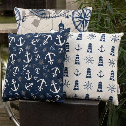 maritime Kissenhülle Nautical Faro - 40x40 cm