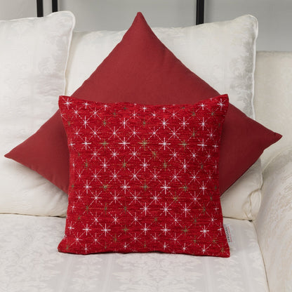 Samtweiche Chenille Kissenhülle Rot 40x40 cm