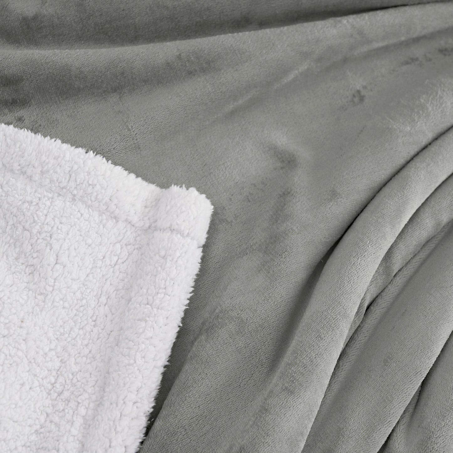 Sherpa Uni-Wohndecke, Farbe grau