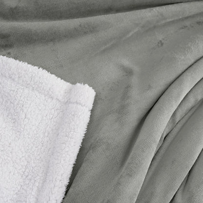Sherpa Uni-Wohndecke, Farbe grau