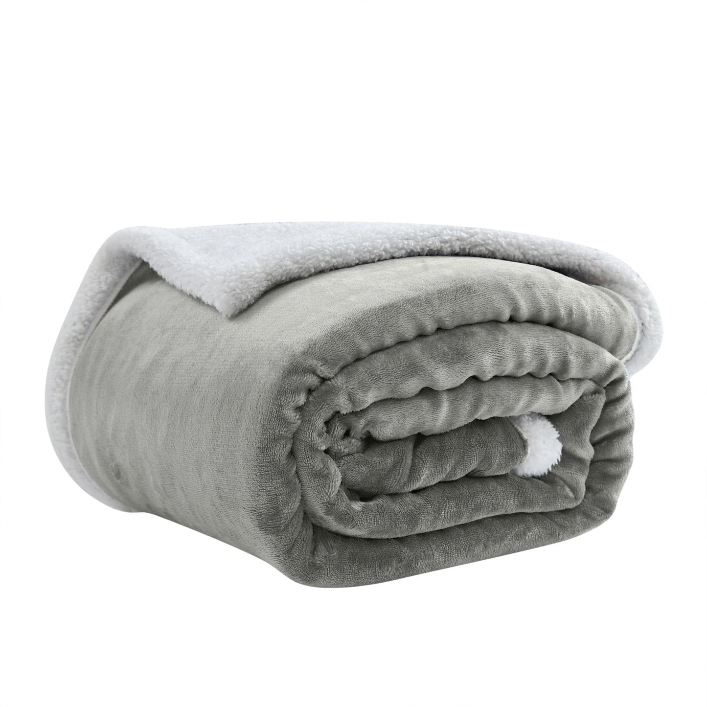 Sherpa Uni-Wohndecke, Farbe grau