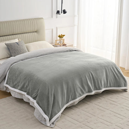 Sherpa Uni-Wohndecke, Farbe grau