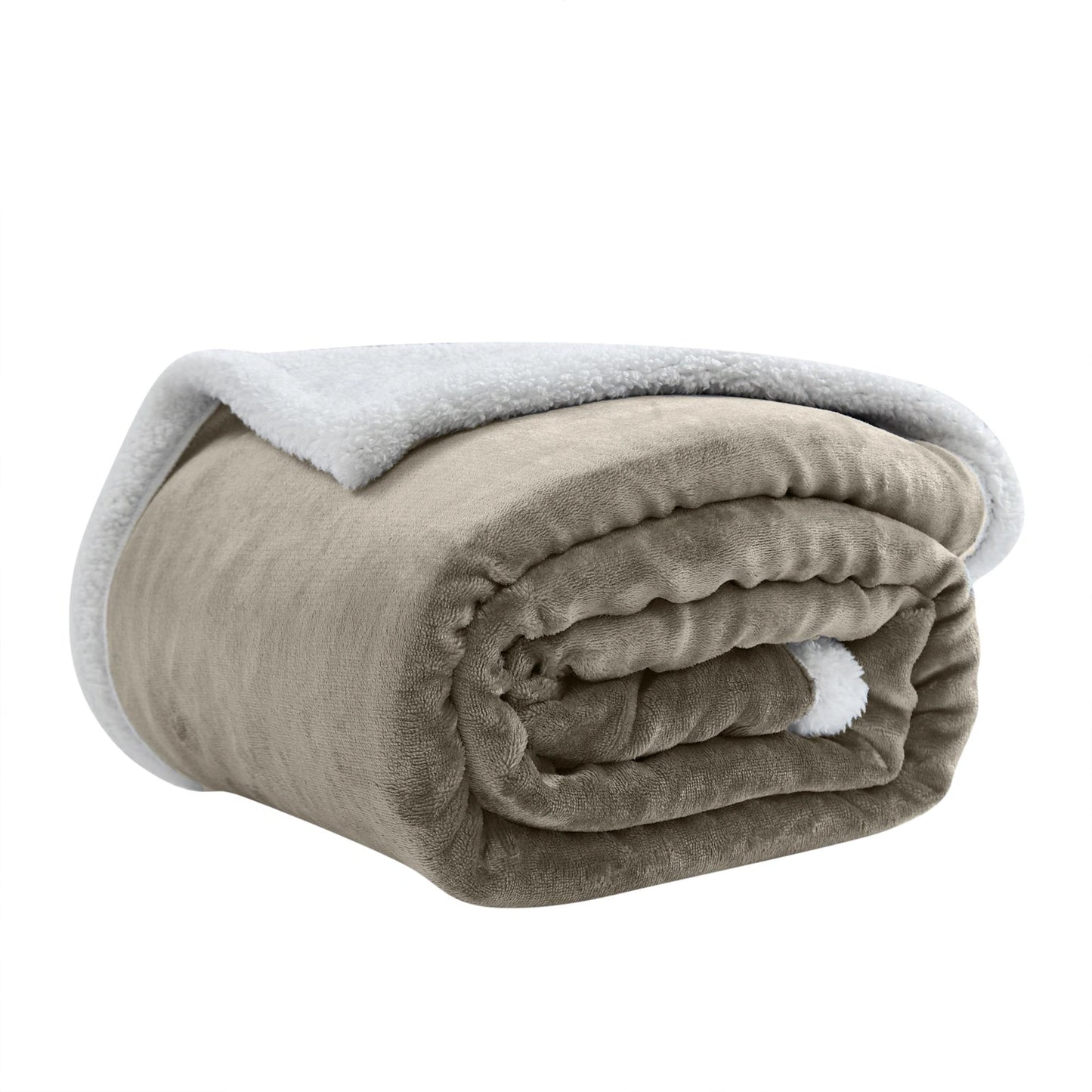 Sherpa Uni-Wohndecke, Farbe taupe