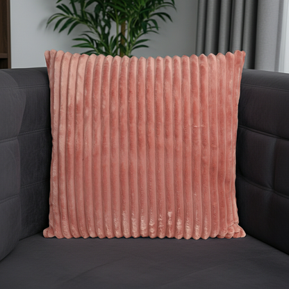 Kissenhülle Cord Optik fein gerippt rosa - Maya 45x45 cm