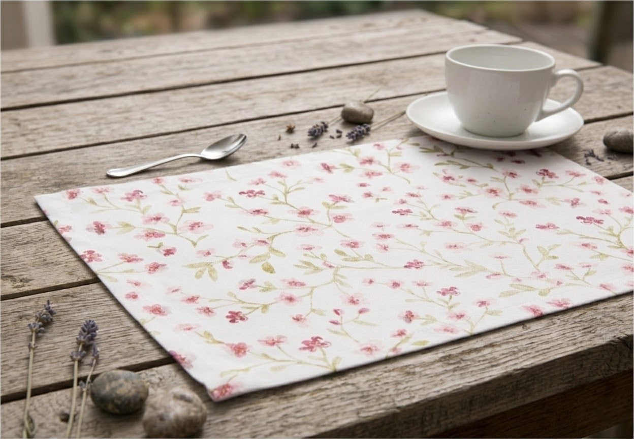 Baumwoll Tischset Nabari Kirschblüte 35x50 cm