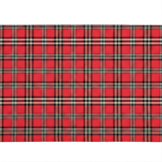 Tischset Schottenkaro rot schwarz - X-Mas Vintage Tartan 35x50 cm